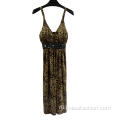Клубное платье с леопардовым принтом для женщин